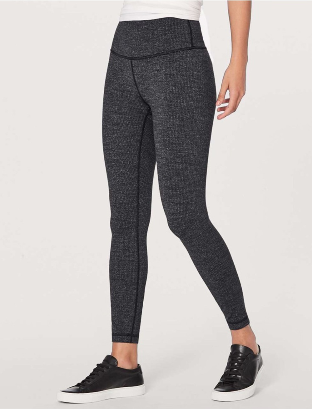 Lululemon Wunder Under Hi-Rise 7/8 Tight - Heathered Black
